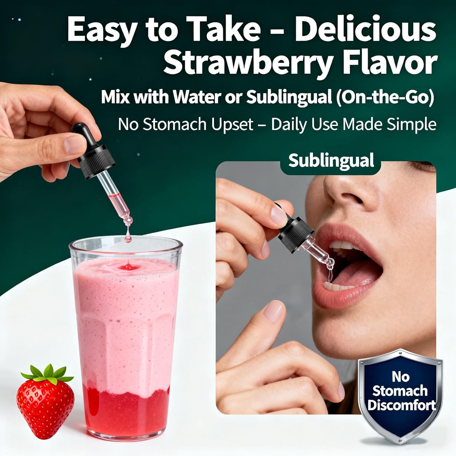 Magnesium Complex Supplement 8 Elemental 1000mg - Magnesium Glycinate, Citrate, Malate, Taurate, Chelated for Easy Absorption for Bones Muscle Recovery Energy, Liposomal Liquid Potency Than Capsules - Image 8