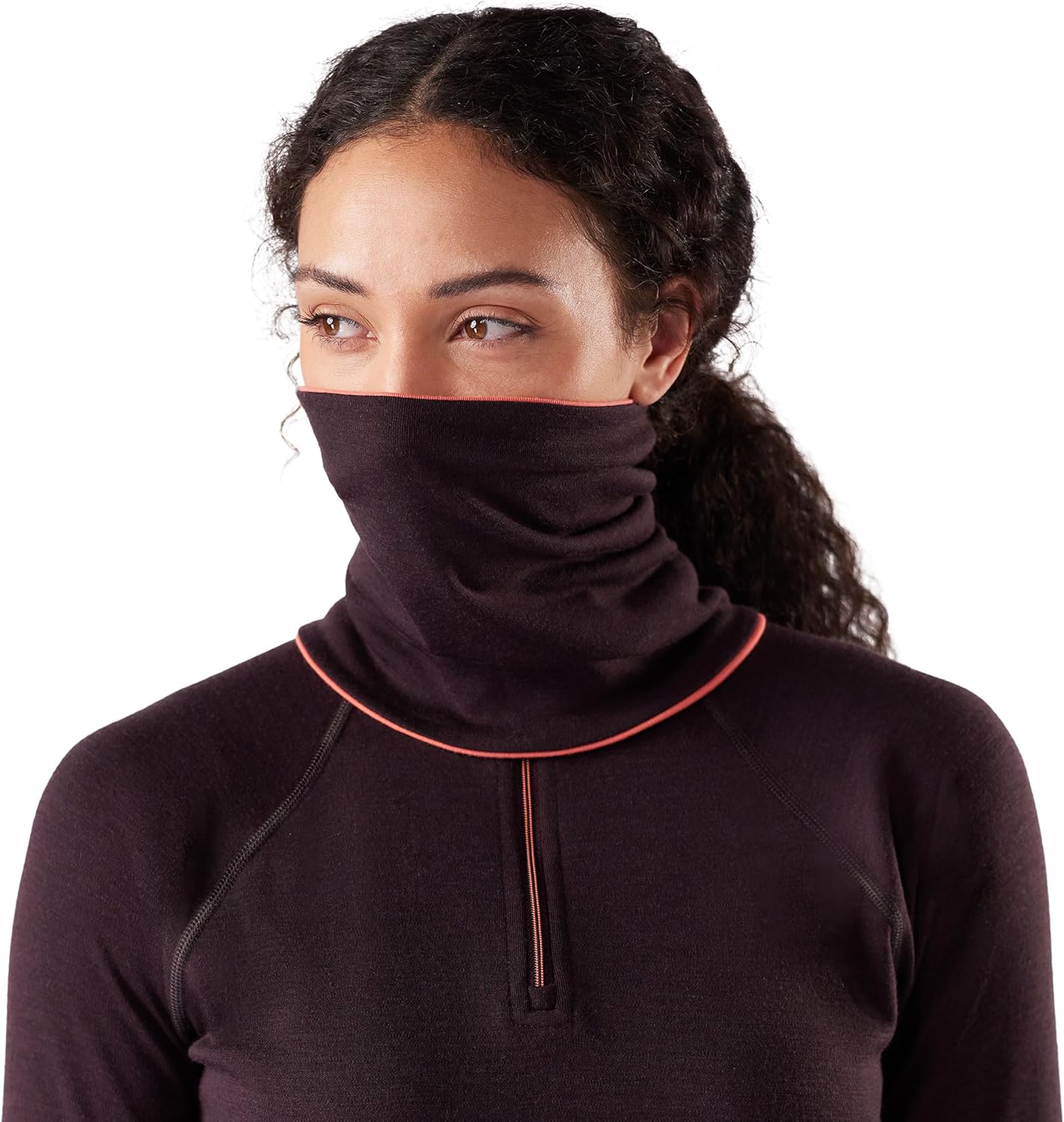 Smartwool, Unisex, Thermal Merino Reversible Neck Gaiter, Coral Reef-Mink, One Size