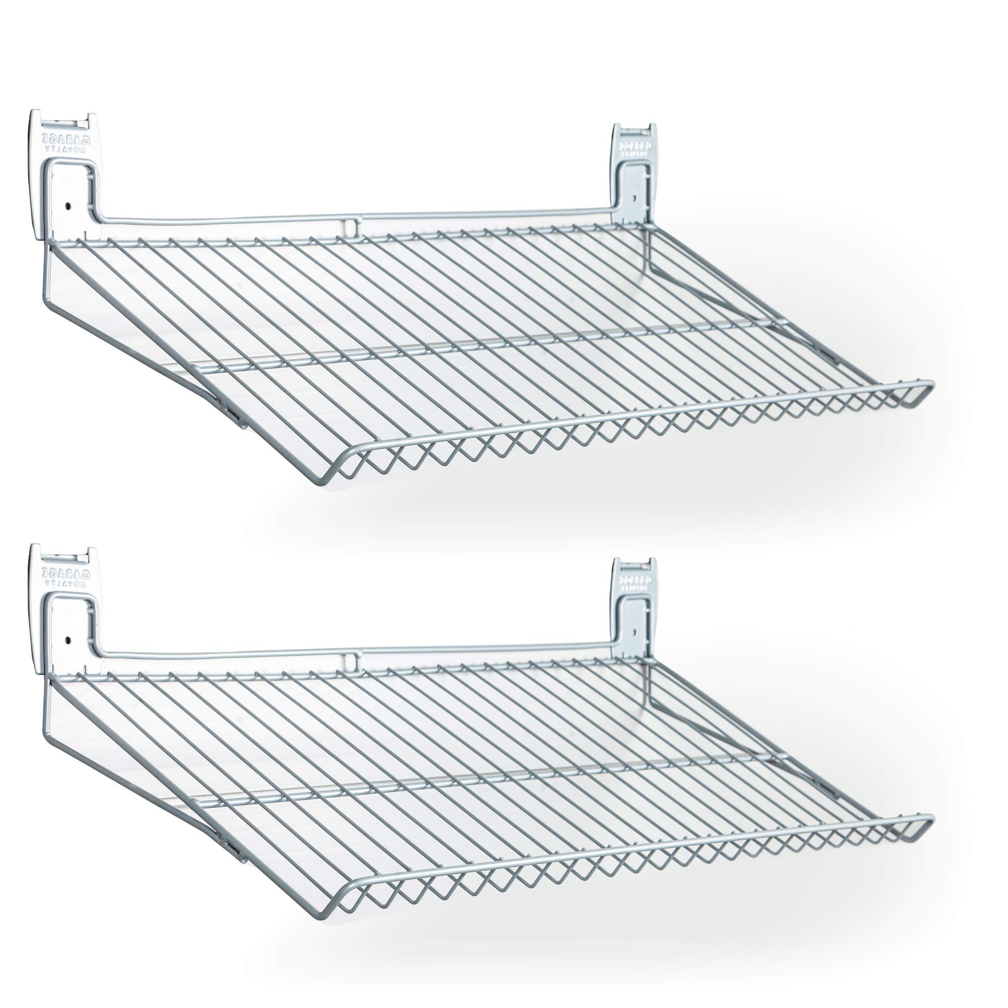 Crownwall Universal Slatwall Steel 30Inch(L) by 13.5Inch(W) Wire Shoe
