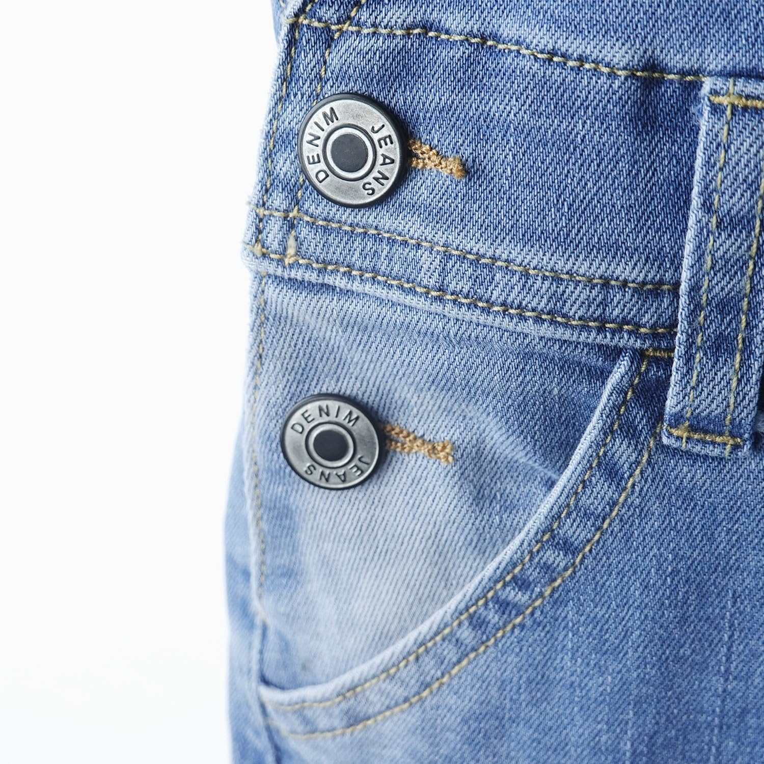 KIDSCOOL SPACE Salopette di jeans per ragazze, salopette di jeans cargo con fisarmonica a gamba larga, tasche con tacco profondo