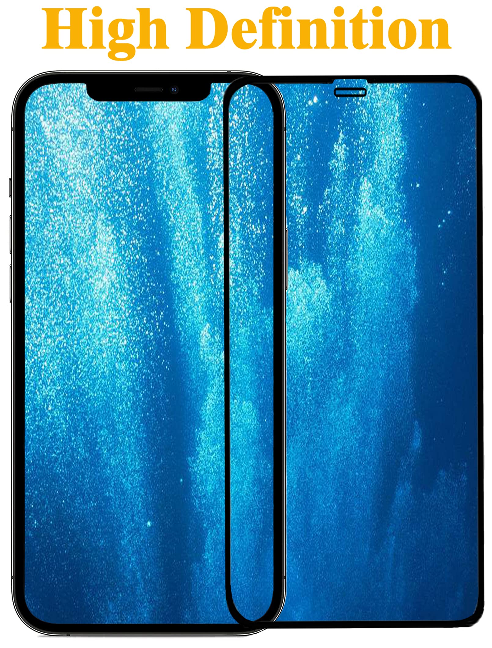 Techkun [3 Pezzi] Vetro Temperato Per IPhone 12 Pro Max 6,7'' - Pellicola Protettiva Schermo 9H Anti Graffio - 4