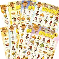 Vista 1 de Juego de bingo de otoño para niños 24 jugadores Happy Harvest Acción de Gracias Juego de suministro