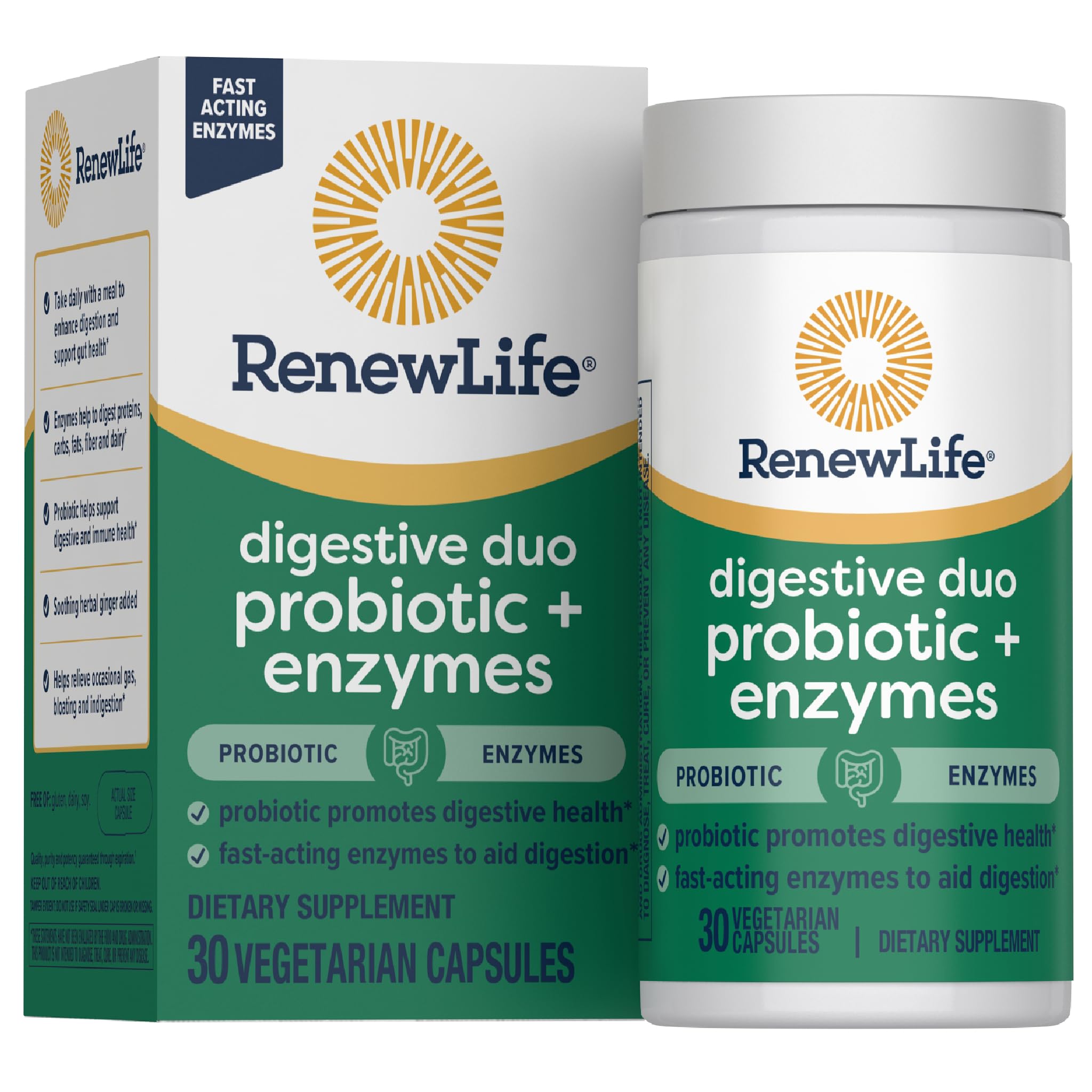 Amazon.com: Renew Life Digestive Duo Probiotic and Enzymes