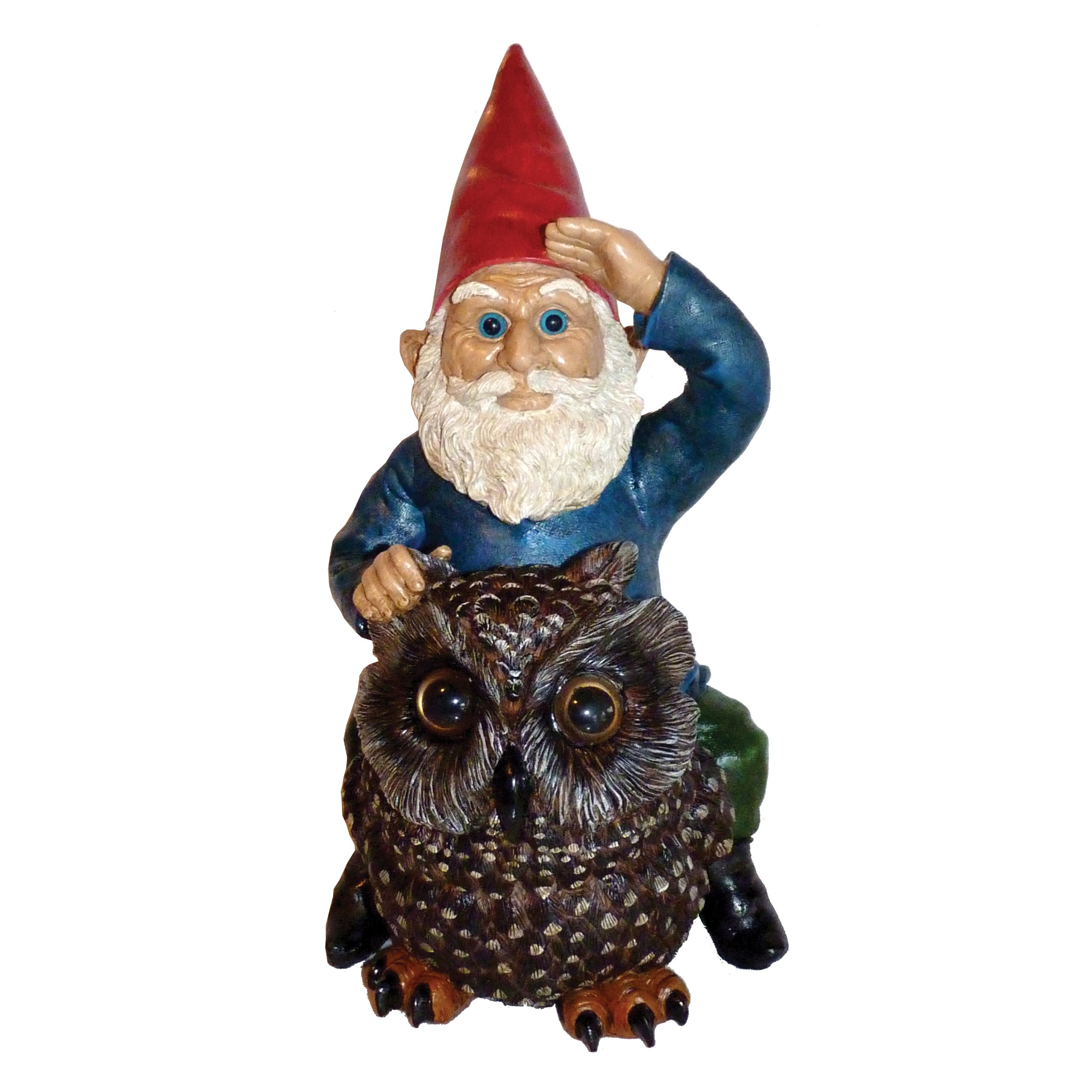 Nain sur Hibou Michael Carr Designs 80047 Décor extérieur Idée Cadeau