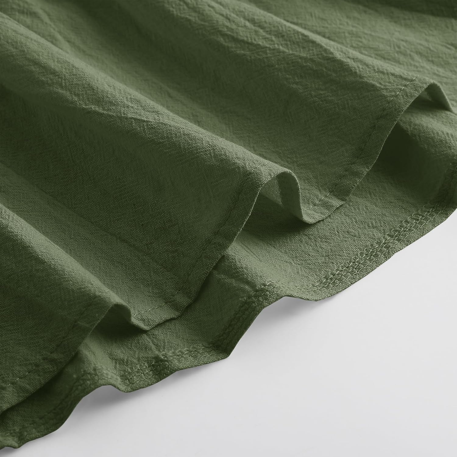 Girls Maxi Skirts Button Front High Waisted Long Skirt with Belt Ruffled Skirts with Pocke - Image 6