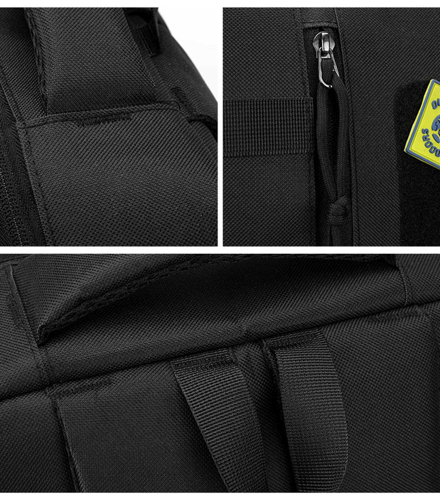Mochila táctica para Exteriores de 35L Deportes Viajes Montañismo Senderismo Camuflaje Mochilas Negro Gran Capacidad Bolso de Negocios Con Correa Trasera