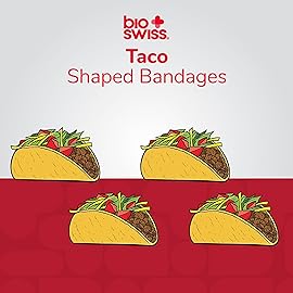 BioSwiss Bandages, Taco Shaped Self Adhesive Bandage Set, Latex Free, Sterile Wound Care, 24 Count