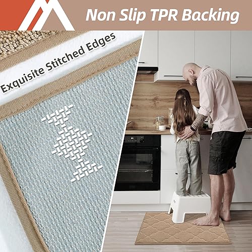 Miniatura 84 de COSY HOMEER Tapetes suaves de cocina para el frente del fregadero, alfombras súper absorbentes y tapete antideslizante de 20 x 59 pulgadas, lavable