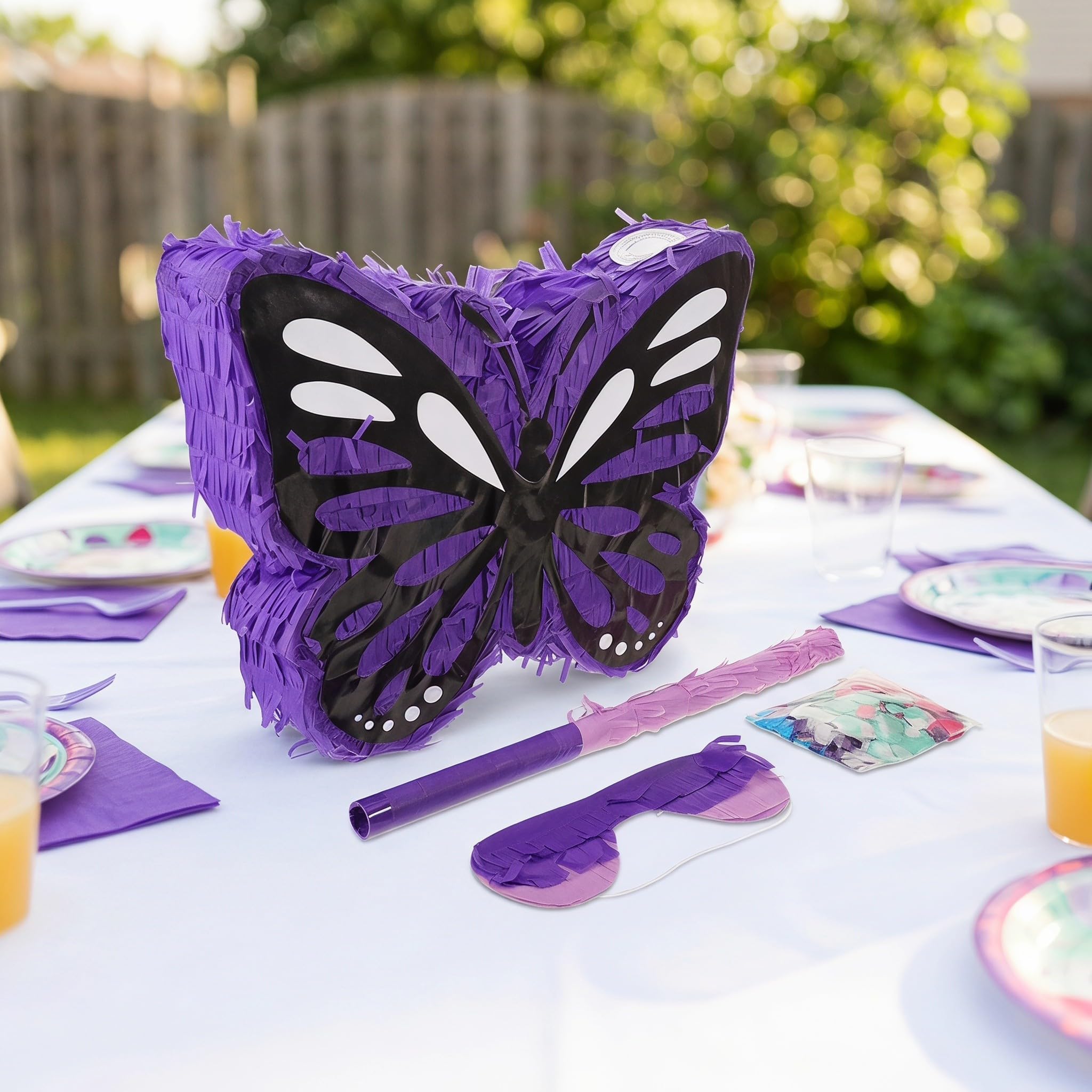 Didiseaon 1 Set Mini Piñata con Palo y Ojos para Fiesta Infantil