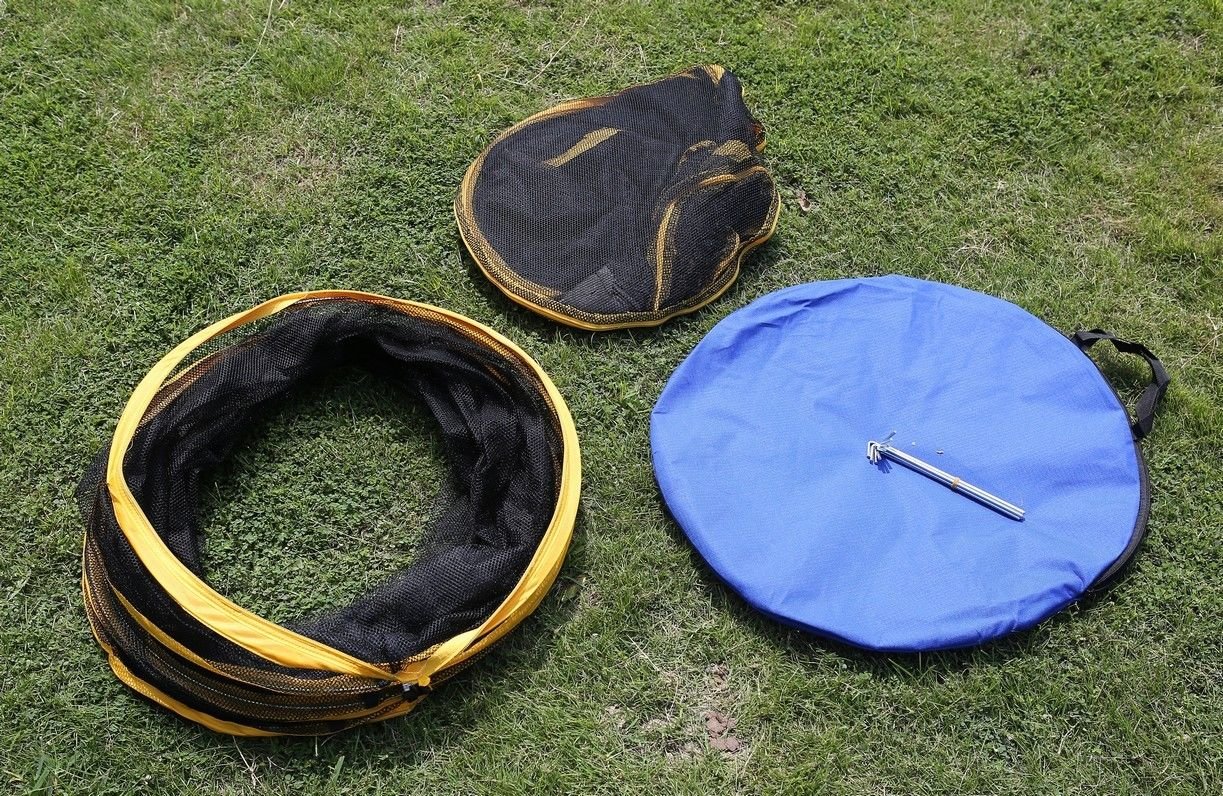 3-in-1 Outdoor-Katzenhaus, Zelt mit Tunneln für Katzen und Außenbereich, tragbarer Haustier-Laufstall für Kaninchen, Frettchen, Welpen und Kleintiere (3-in-1)