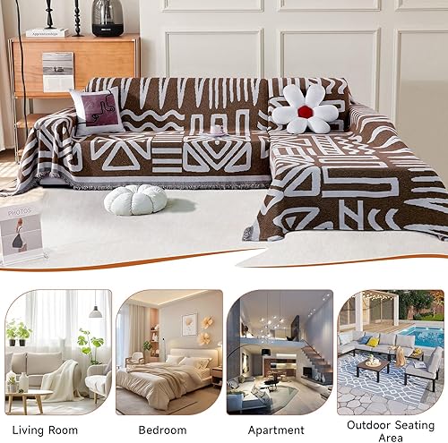 Vista 260 de VClife - Funda para sofá de 2 plazas o modular, de felpilla, antideslizante, lavable, apta para perros, protectora, caqui, 71 x 118 pulgadas 0 0