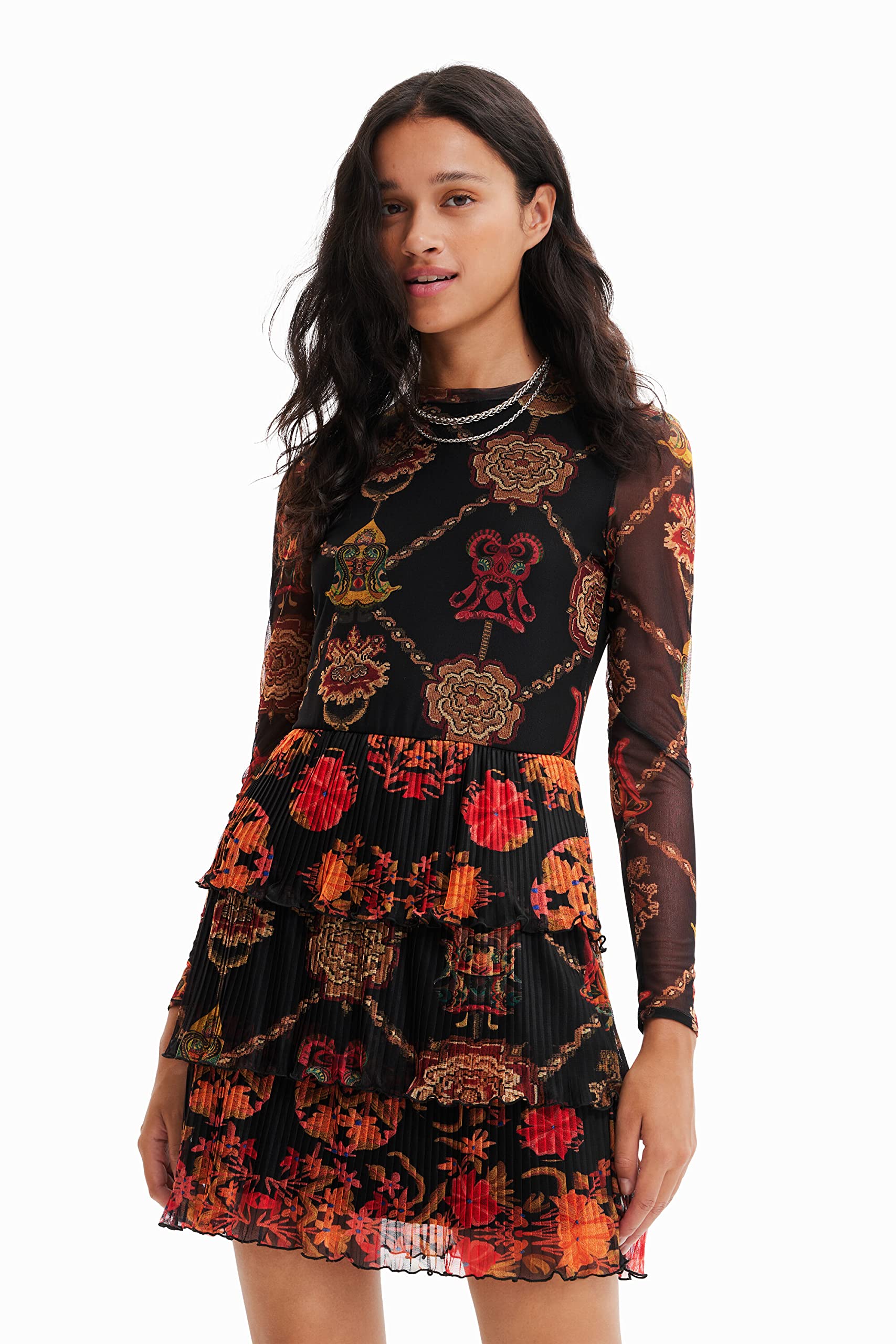 Desigual Women's Black Ts_daphne 2000 Casual Dress, Small