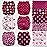 Mama Koala 3.0 Cloth Diapers for Babies with AWJ Lining, 6 Pack with 6 Natural Cloth Diaper Inserts - Reusable and Washable Pocket Diapers (Pink Love)