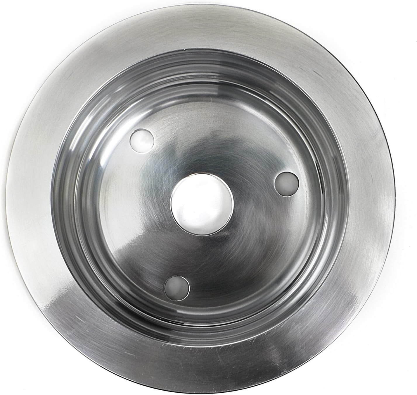 Trans-Dapt 6058 Polished Aluminum 3-Groove Crankshaft Pulley