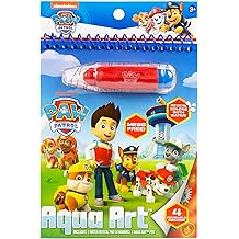 Paw Patrol Aqua Art, Color 4 Reusable Aqua Art Pages with a Water Pen, Reusable No-Mess Toddler Activities, Water Reveal Activity Book, Paw Patrol Toy, Toddler Travel Activities, Kids Travel Toys