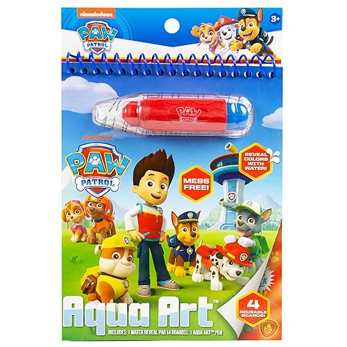 Paw Patrol Aqua Art, Color 4 Reusable Aqua Art Pages