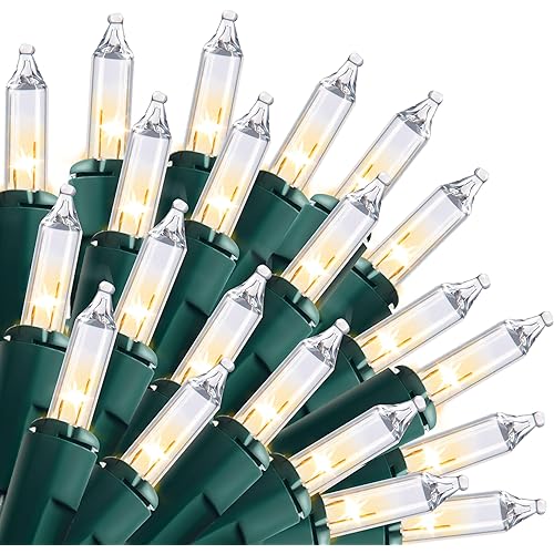 Joiedomi Clear Christmas String Lights Indoor,450(3x150) Mini Warm White Fairy Light,93.6FT Lighting Decor for Patio Dorm Classroom Bedroom Holiday Wedding Party Garland Birthday Festival,Green Wire