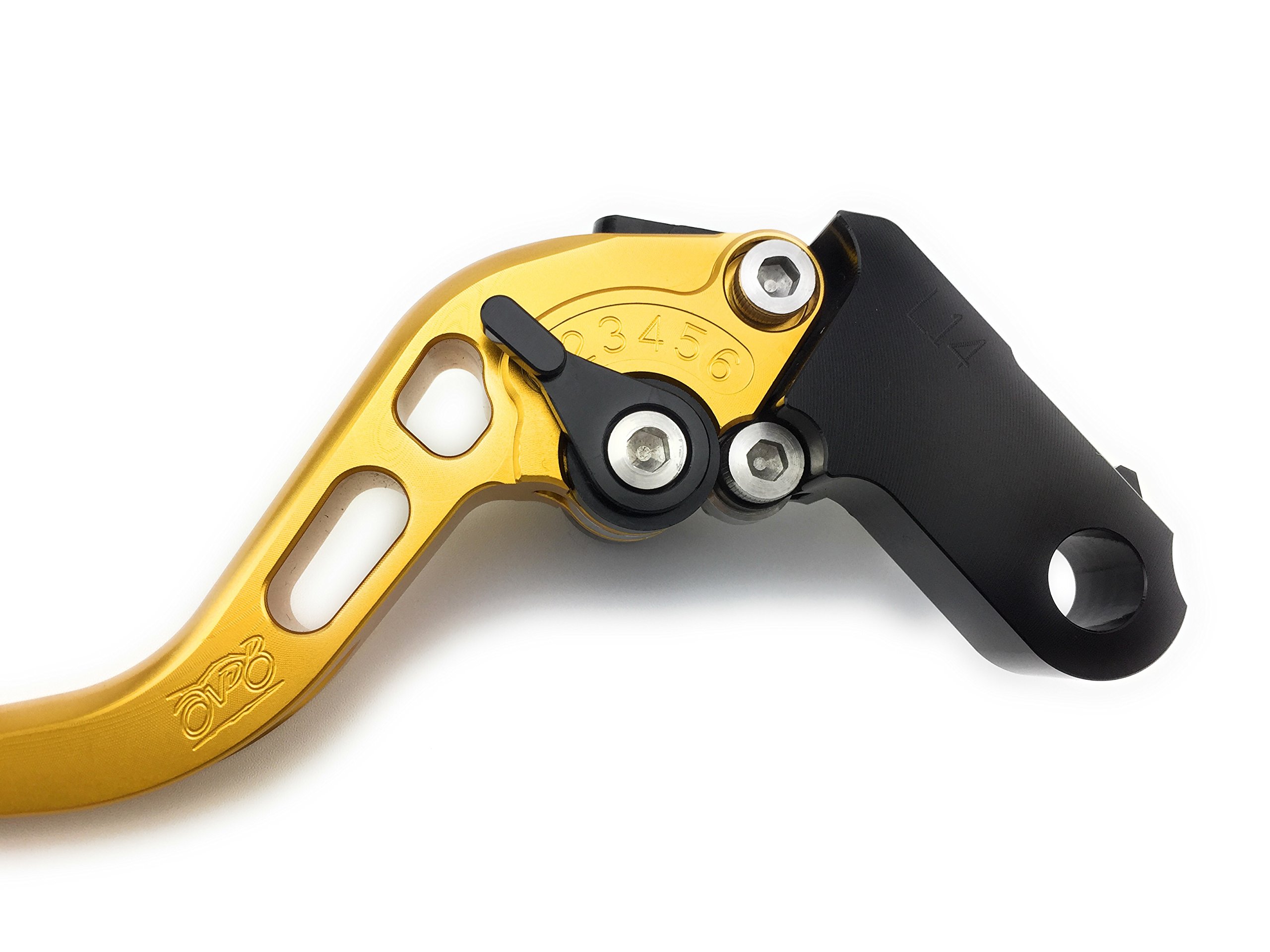avdb-moto Paire de leviers courts compatible avec CB600 Hornet 600 1998-2006, Hornet 600S 2001-2004 (Or/Noir)