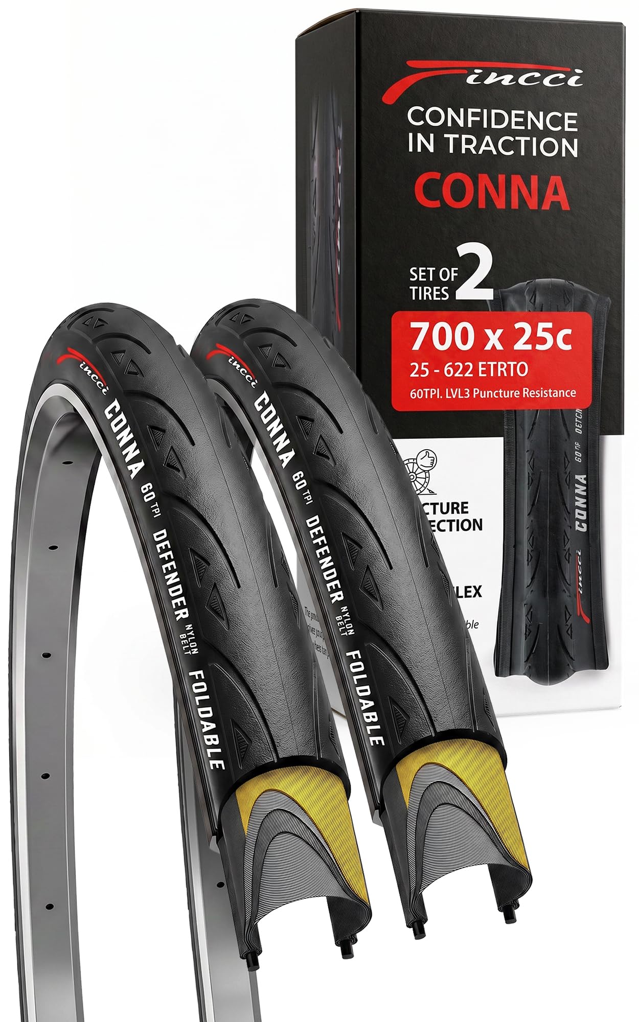 Fincci 700x25c 2pk