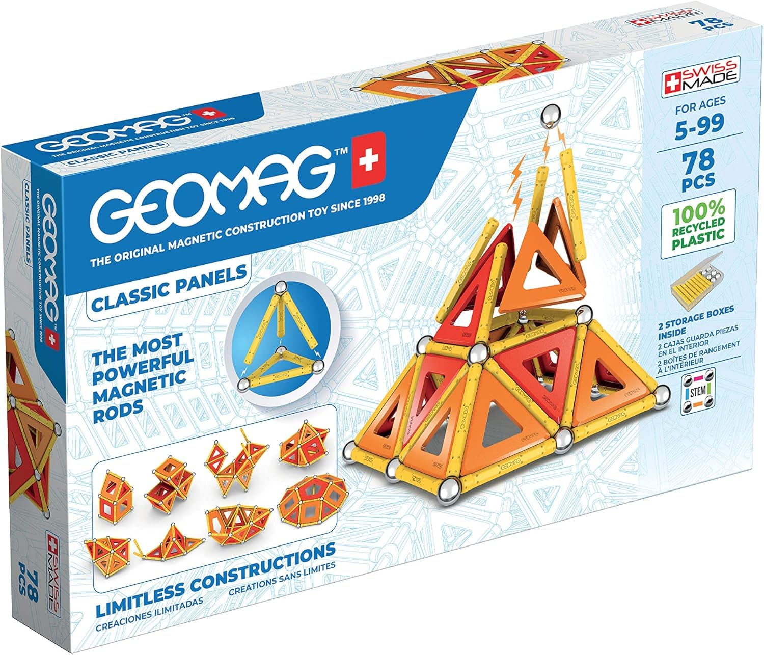 Geomag 472 klasyczny zestaw do montażu, wielokolorowy