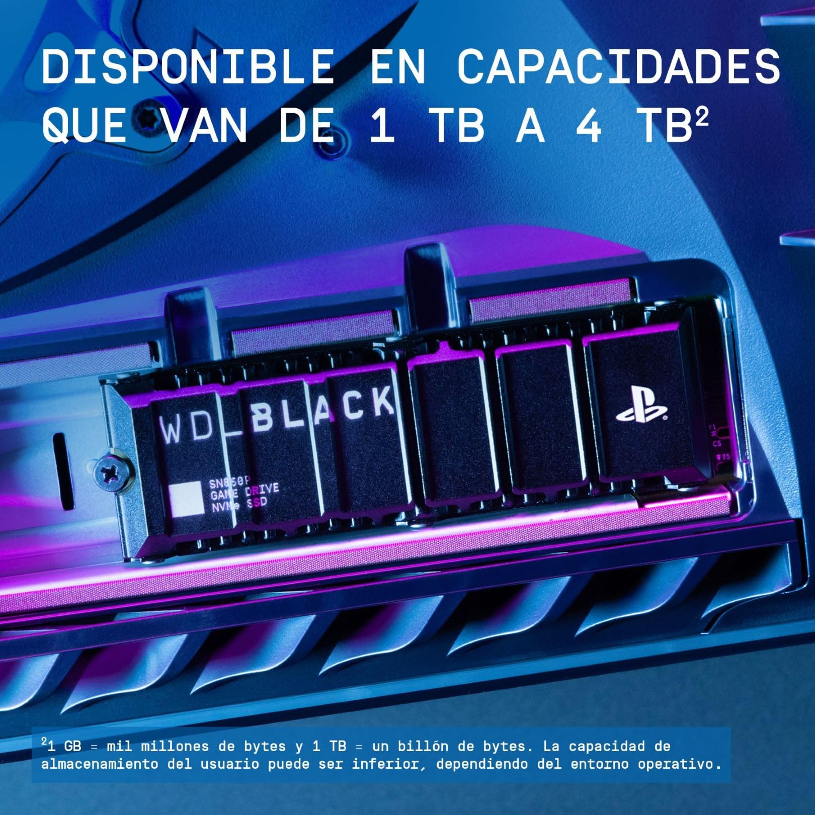 WD_BLACK SN850P SSD PS5, 2TB M.2 2280, Licencia Oficial para