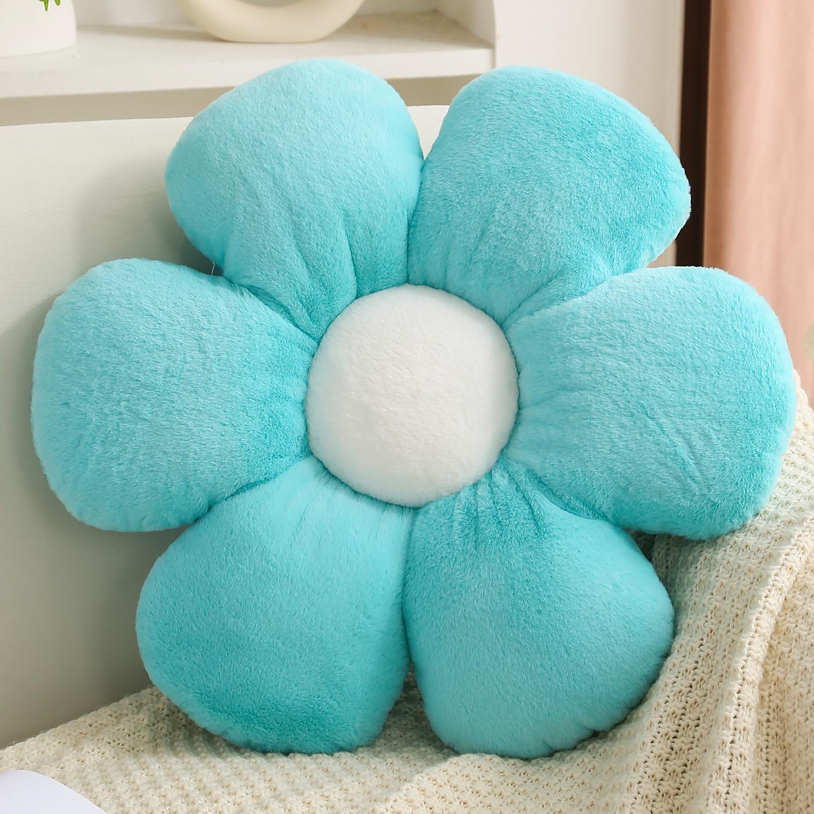 CANGHI Daisy Flower Pillow Blue