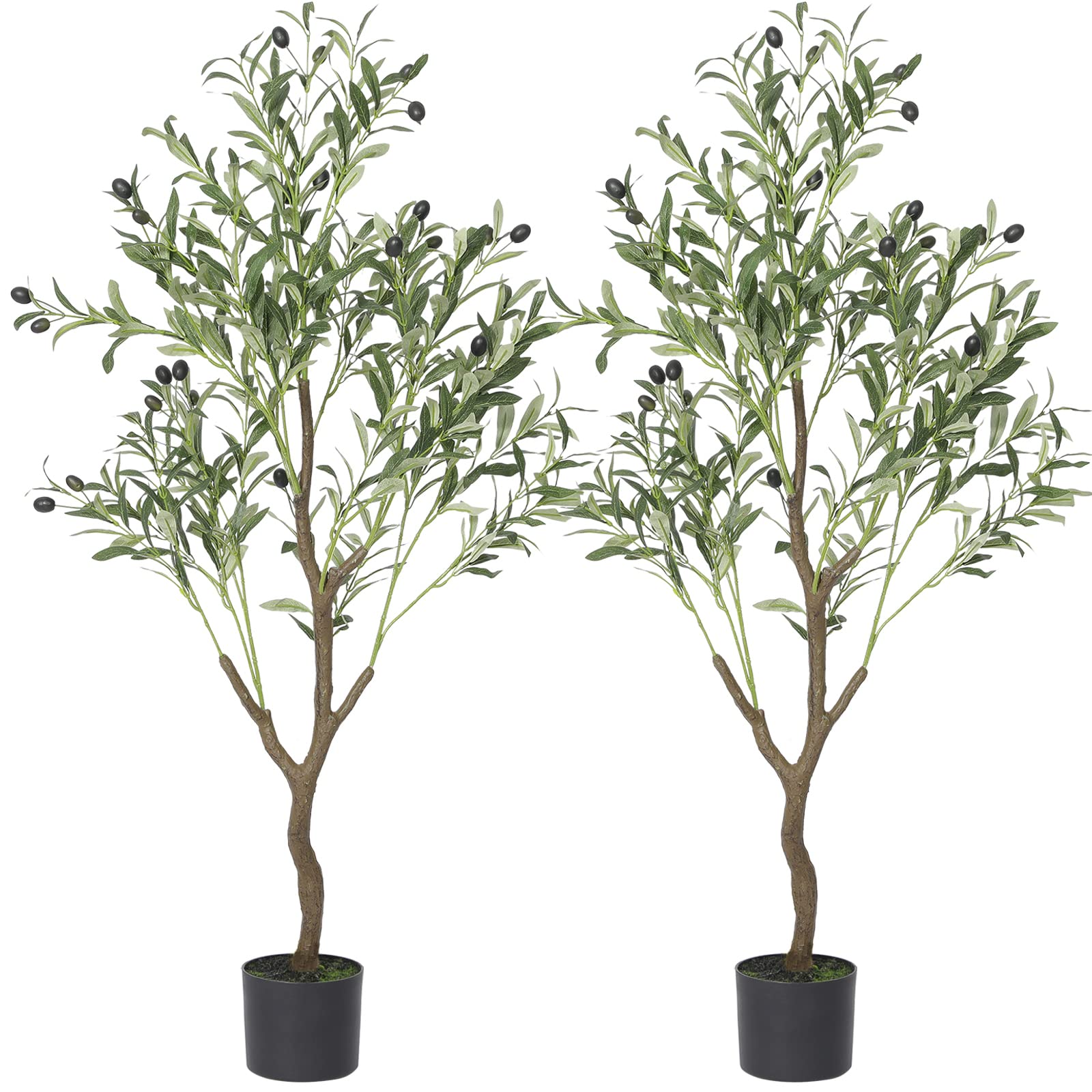 Buy VIAGDO Artificial Olive Tree 4ft Tall Fake Potted Olive Silk Tree
