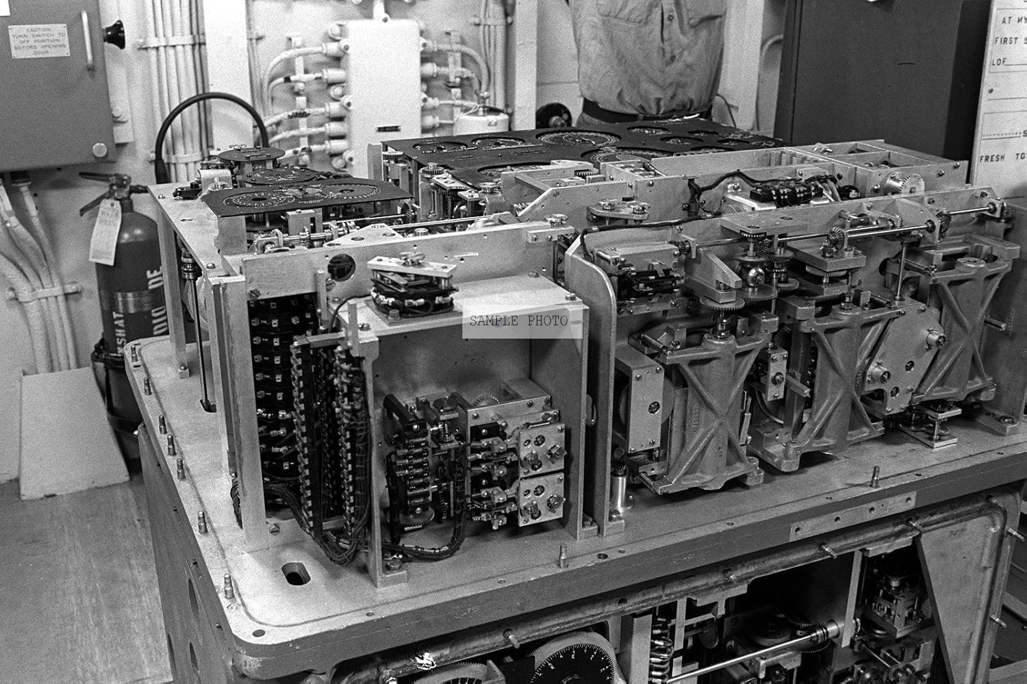 Photo The Mark 8 fire control computer in the aft main