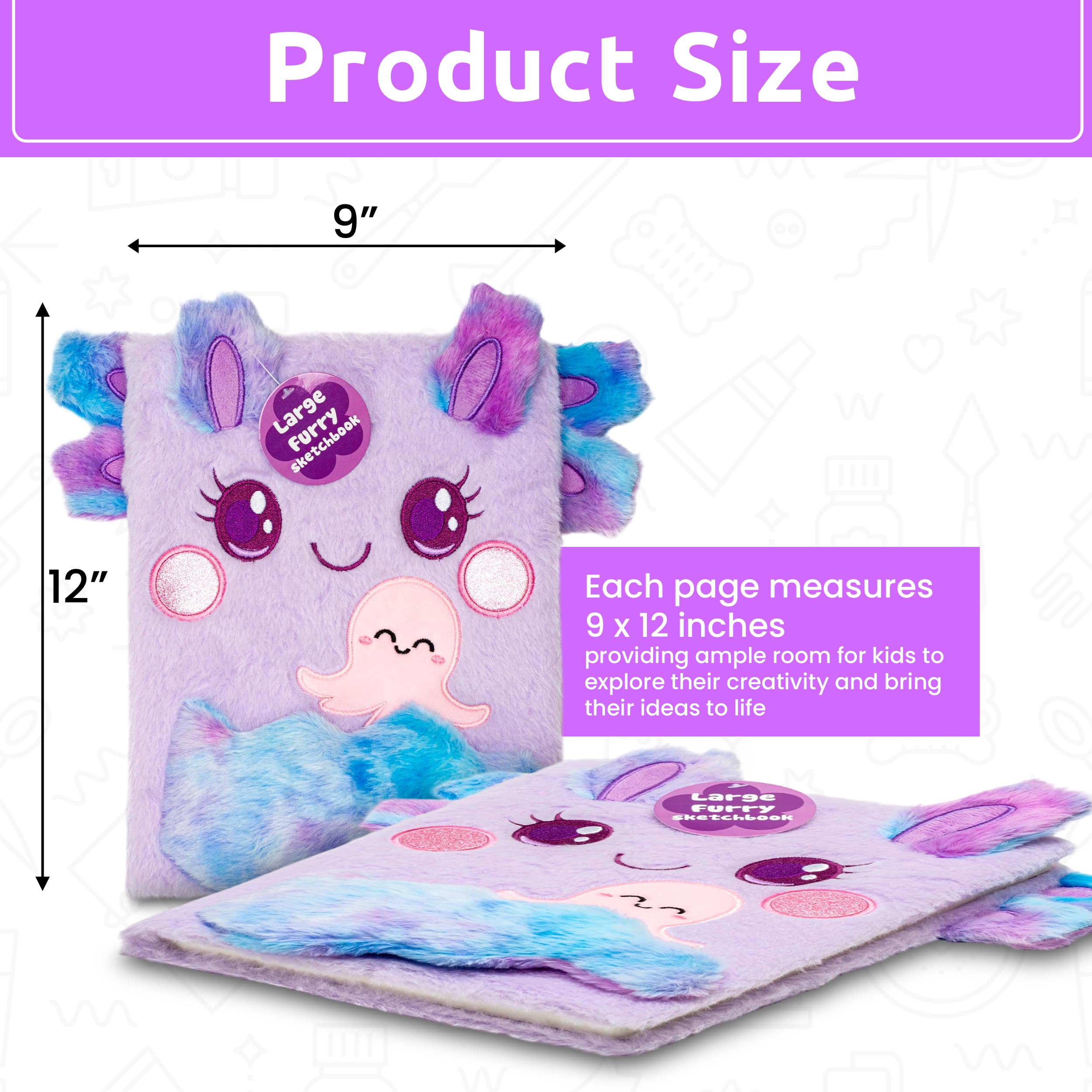 Amazon.com: VOTUM Fuzzy Sketch Book: Personalized Artist