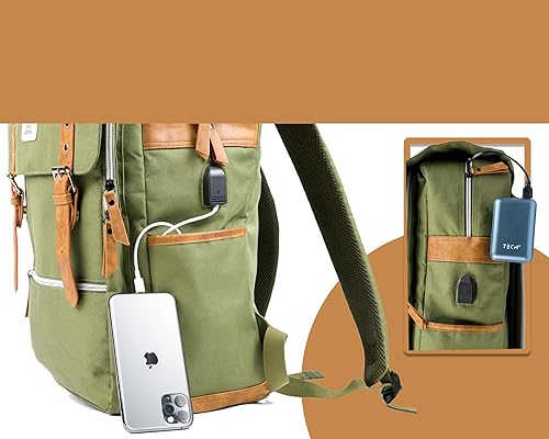 Miniatura 7 de Bolsa para cuchillos de chef con rollo de cuero para cuchillos con capacidad para 10 cuchillos, mochila de herramientas apta para viajes con puerto