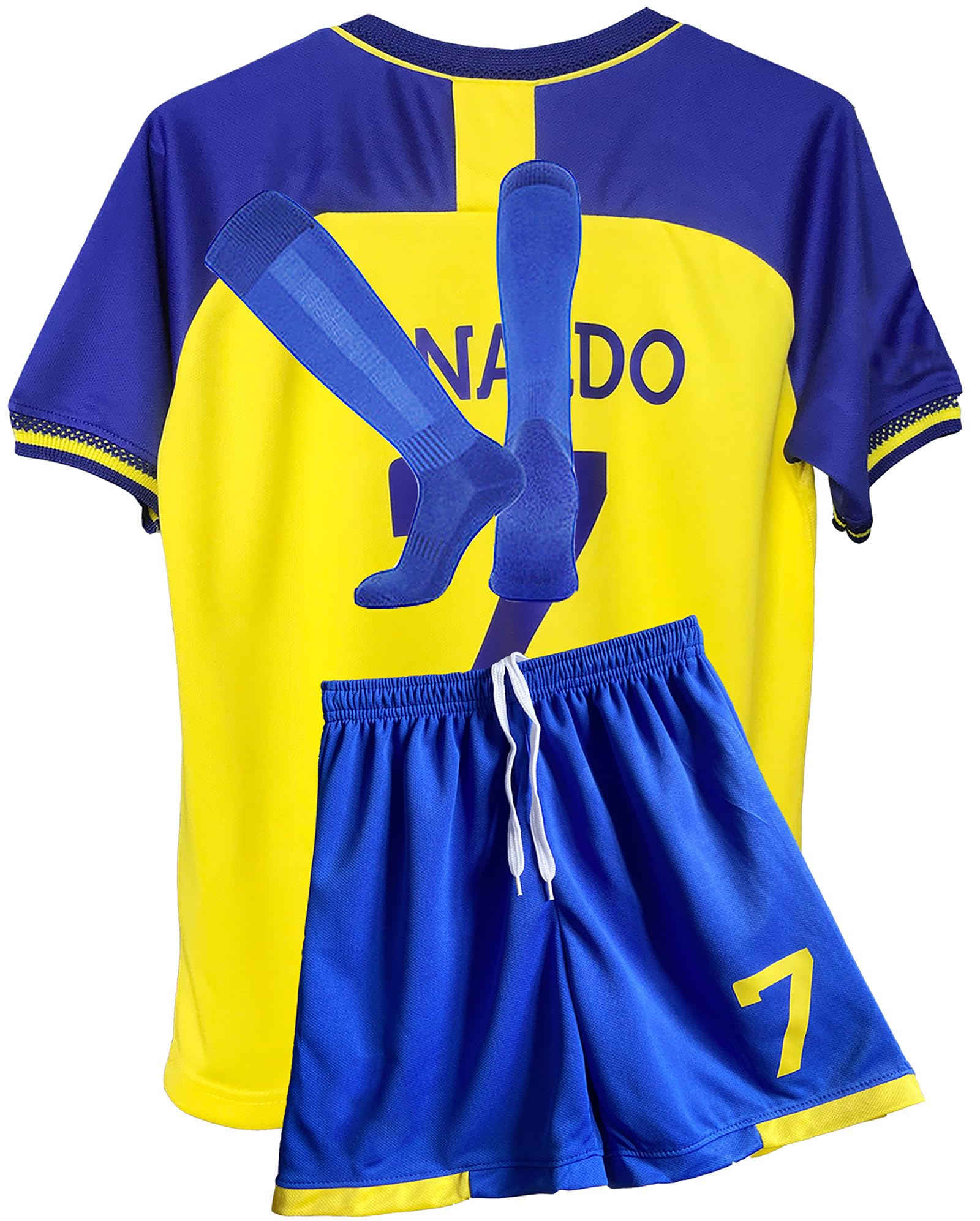 Boys Soccer Jerseys Training Uniform Soccer Jerseys for Kids Youth Soccer Fans Jerseys Gift Kit Set (US, Age, 4 Years, 5 Years, Yellow)