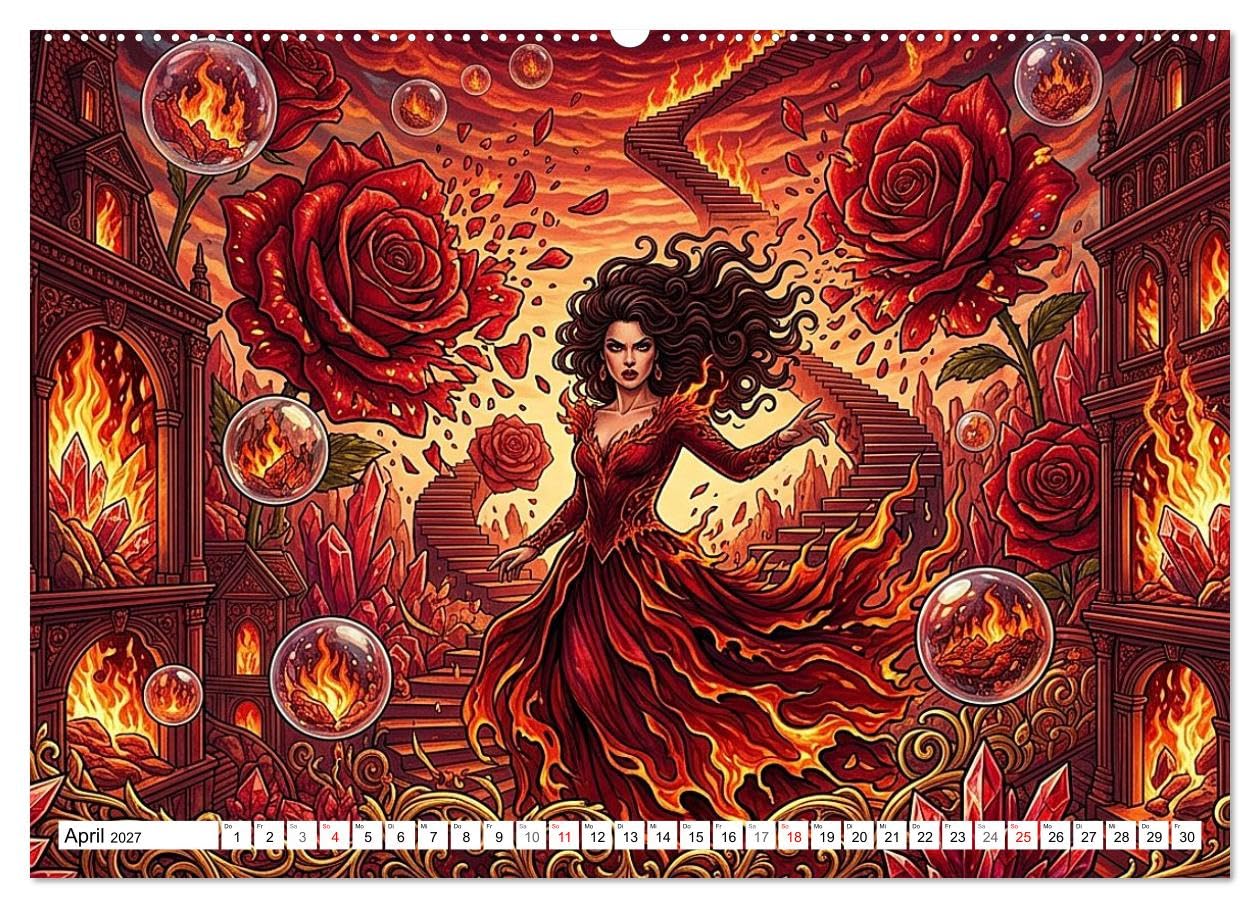 Was das Leben fühlt (Wandkalender 2027 DIN A2 quer), CALVENDO Monatskalender: Eine Reise durch die großen Gefühle (CALVENDO Kunst)