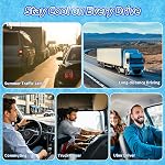 Instant Cooling Car Seat Cover Front Seat with Vibration | Ventilated Car Seat Cushion, Anti Sweat Cooling Pad, 5 Quiet Turbo Fans, For Cars SUV Truck, Hot Summer Driving