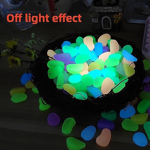 Miniatura 4 de Zgyad Guijarros luminosos al aire libre, decorado con piedras luminosas, utilizado en jardines, casas al aire libre, aceras, plantas en maceta,