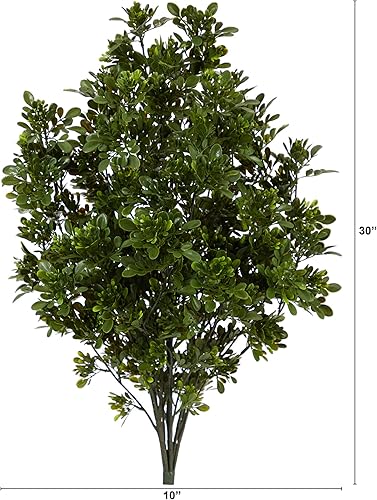 Miniatura 2 de Nearly Natural Planta artificial de hoja de té de 2.5 pies, resistente a los rayos UV (interiorexterior)