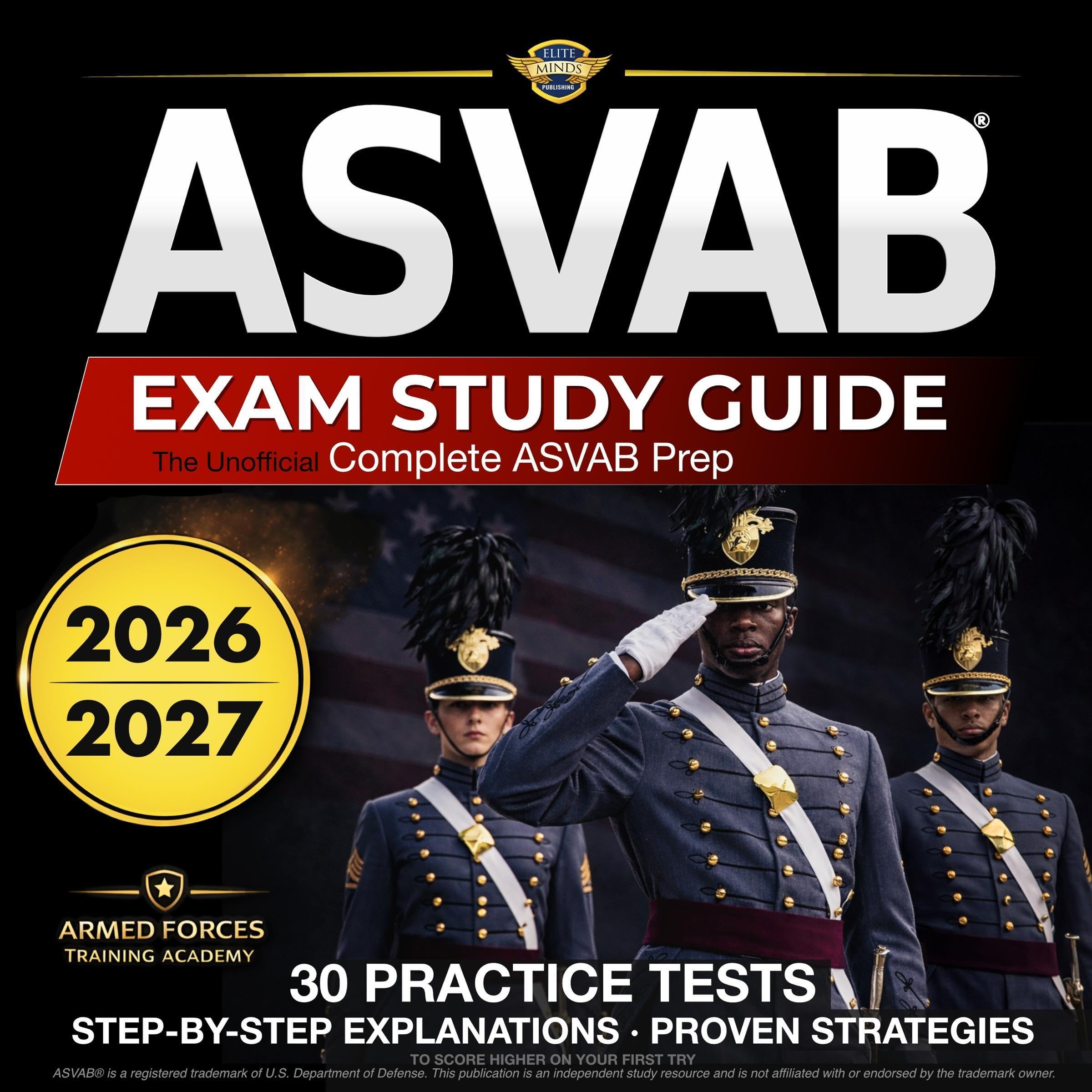 Cover art for ASVAB Exam Study Guide 2026-2027