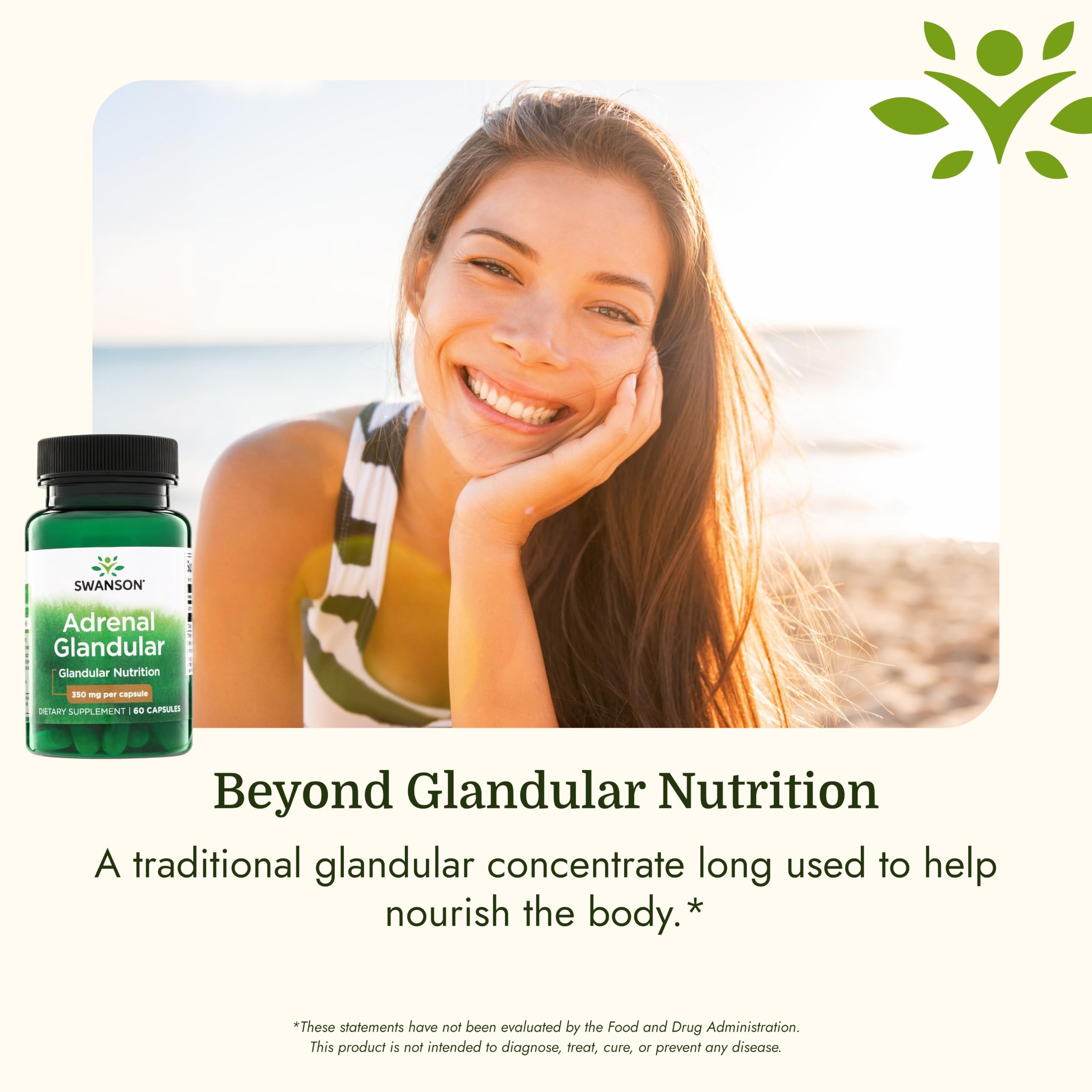 Swanson Adrenal Glandular 350 Milligrams, 60 Capsules — Amazon image 5