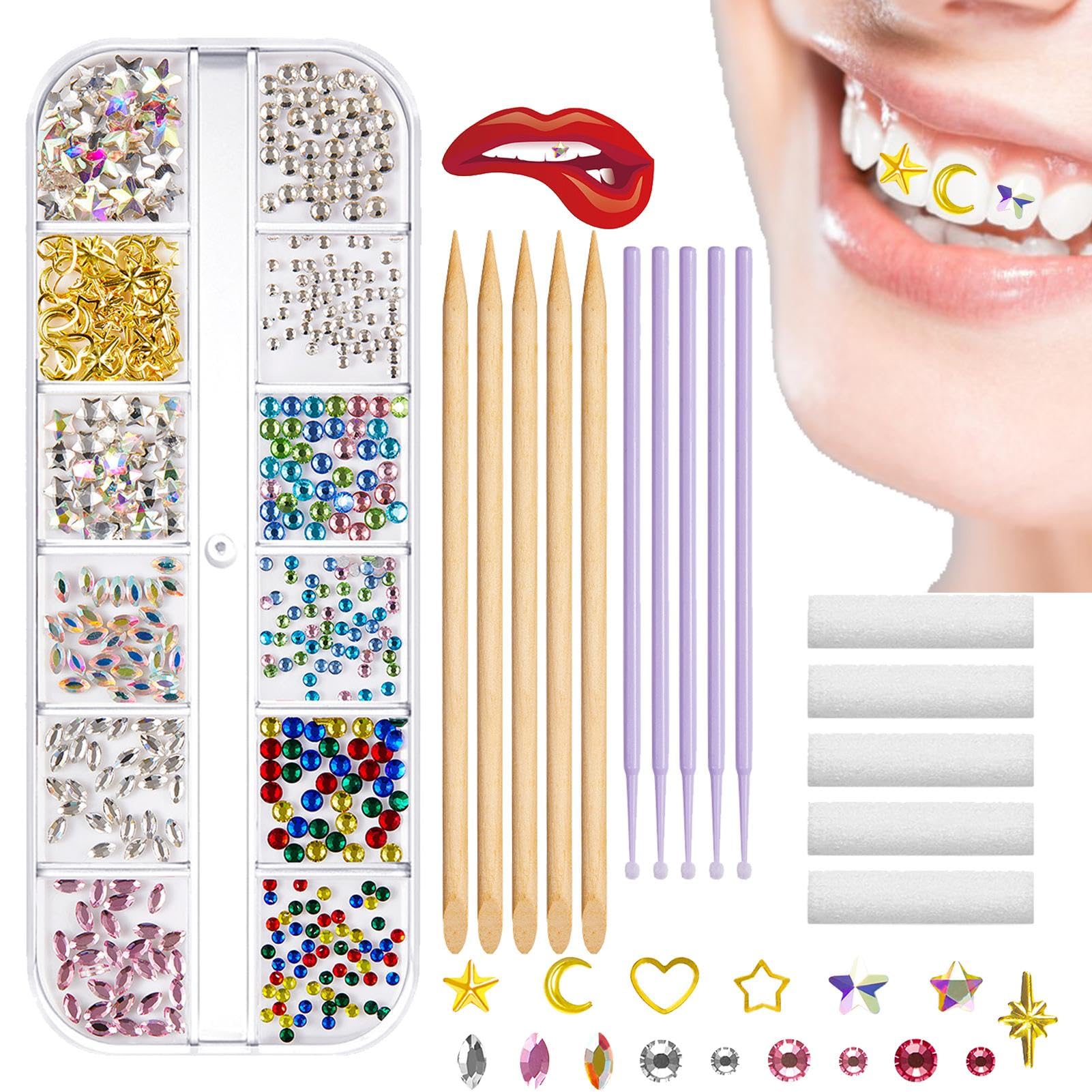 Amazon.co.jp: 歯のジュエリー宝石キット | DIY 歯のクリスタルキット