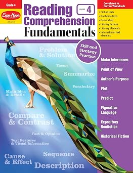 Evan-Moor Reading Comprehension Fundamentals, Grade 4 Teachers Edition - Supplemental Teaching Resource for Reading