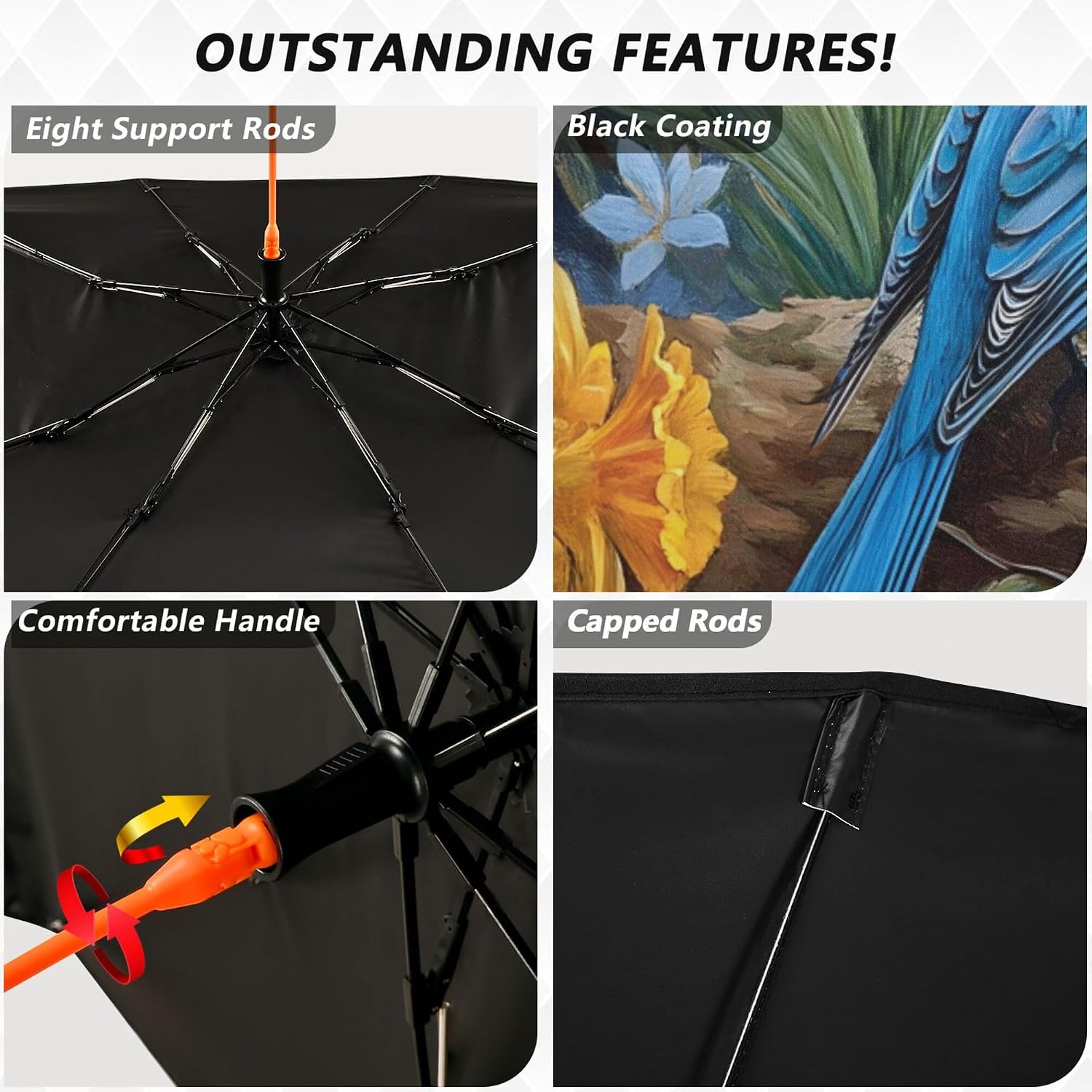 Car Umbrella Sun Shade Cover, Astronaut Space Umbrella Sun Shade for Car Truck Window Front Windshield, Blocks UV Rays Visor Protector Heat Reflector to Keep Your Vehicle Cool