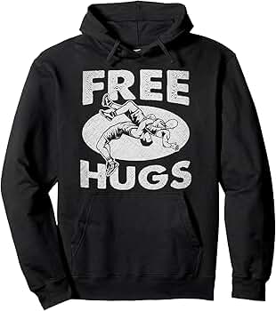 Amazon.com: Wrestling - Funny Free Hugs Wrestling Pullover