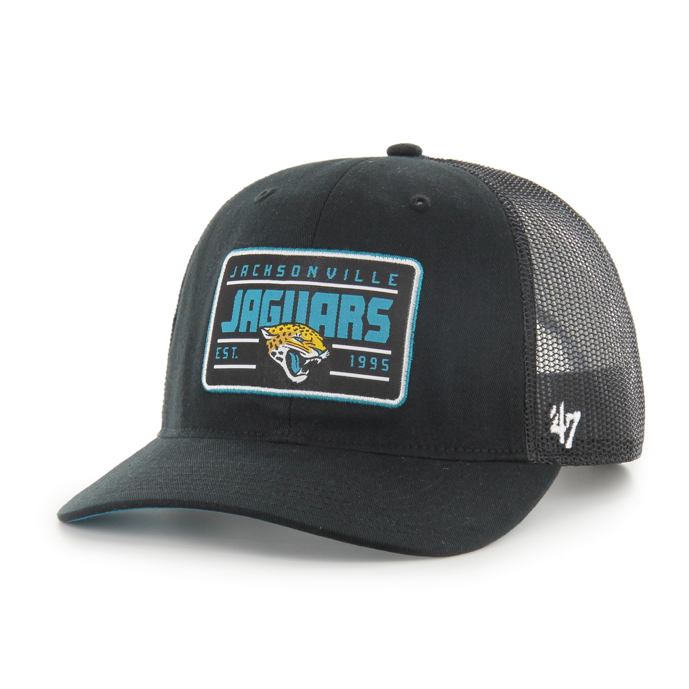 47 Jacksonville Jaguars Hardline Trucker RF Unisex Baseball Cap - Black
