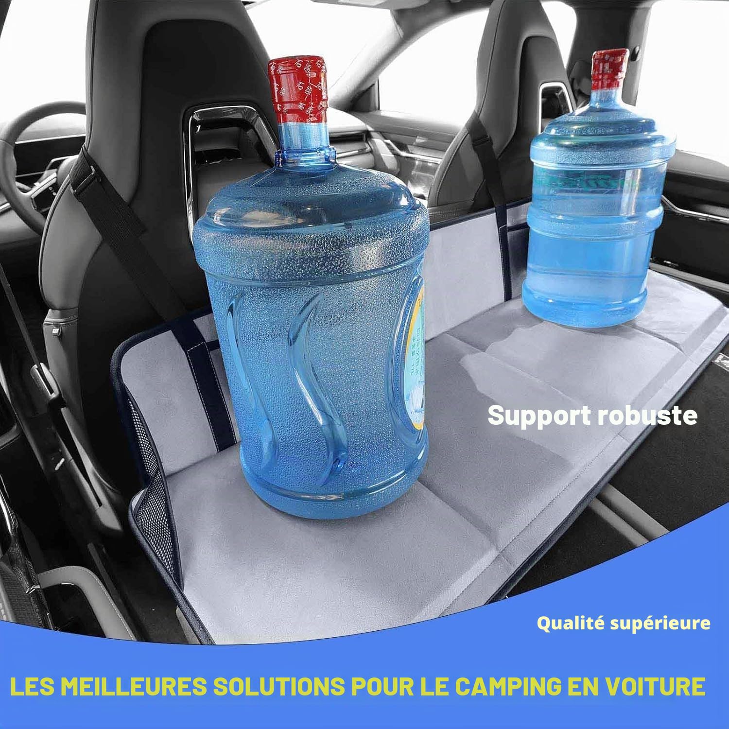 Non-Gonflable Matelas de Voiture pour Renault Clio 5 Door Hatchback 2013-2019, Augmente l'espace de lit, Accessoires de Matelas pour SUV avec Coffre Plat,B-Grey
