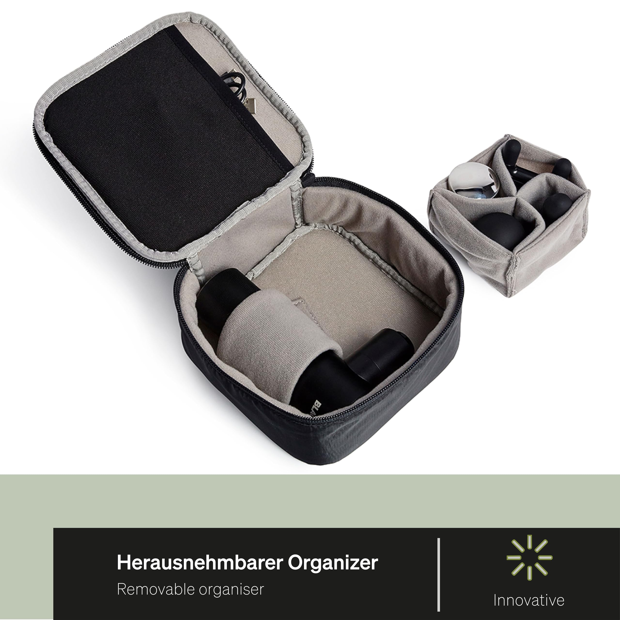 BLACKROLL® Fascia Gun CASE - Praktische Tragetasche für Deine Massagepistole und Aufsätze - Aus recyceltem Polyester