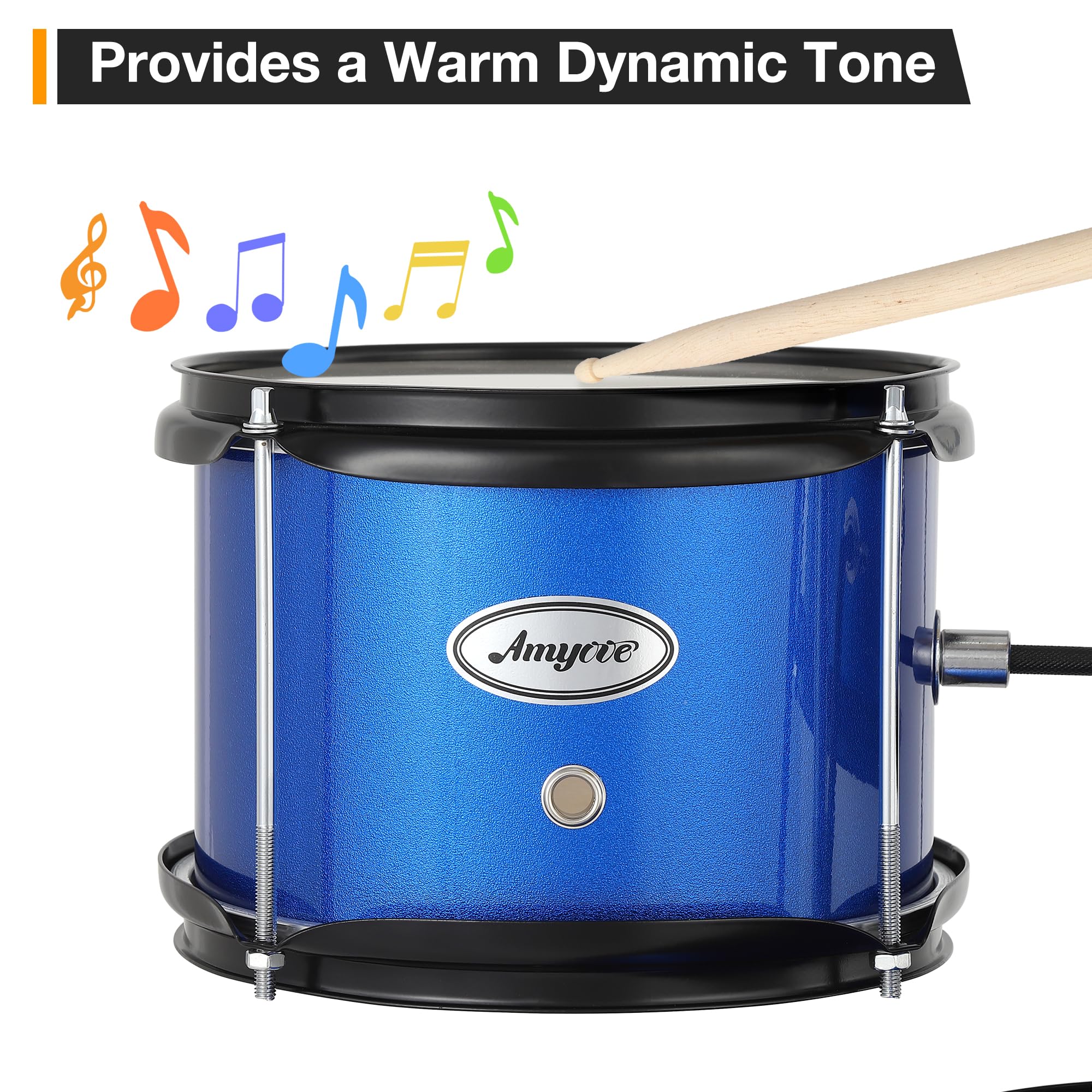 Batería Electrónica De 3 Piezas Para Niños Principiantes - Incluye Platillo, Tom, Bombo Con Pedal, Baquetas y Asiento Ajustable. Kit De Percusión Musical Para Niños y Niñas, Color Negro.