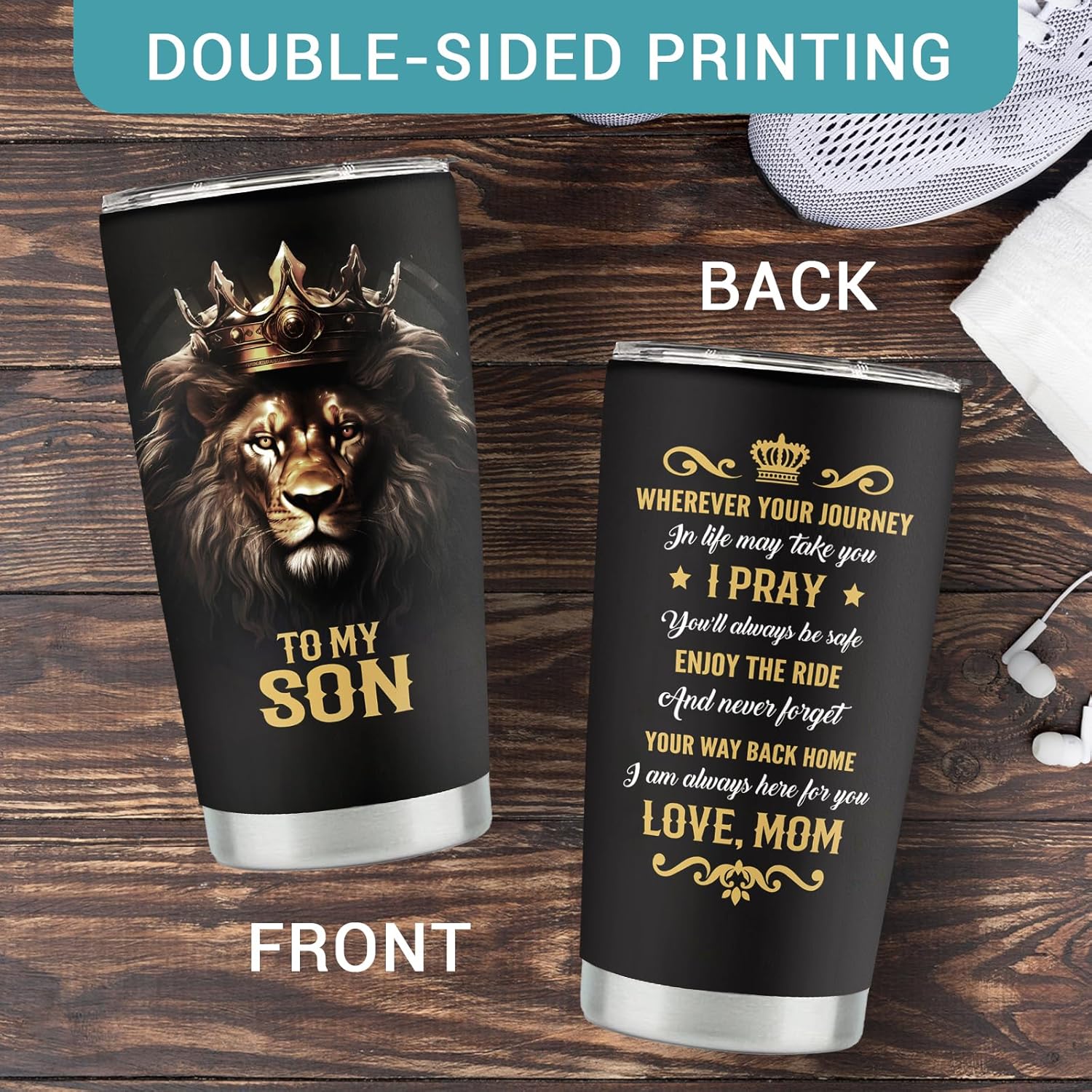 To My Son Gifts from Mom, Son Christmas Gift, Birthday Gifts for Sons Adult from Dad, Best Sons Ever Gift 20oz Tumbler - Image 3