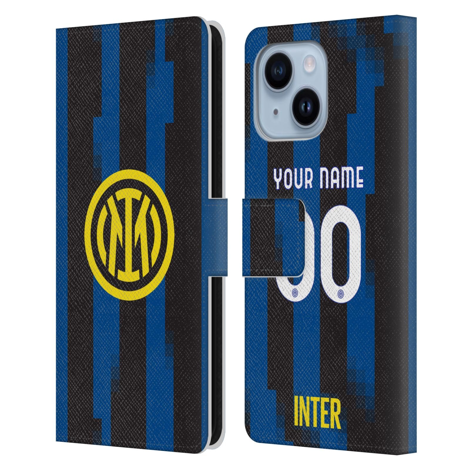 Coque cuir iPhone 14 Plus Inter Milan protégeant vos cartes et votre écran - 7