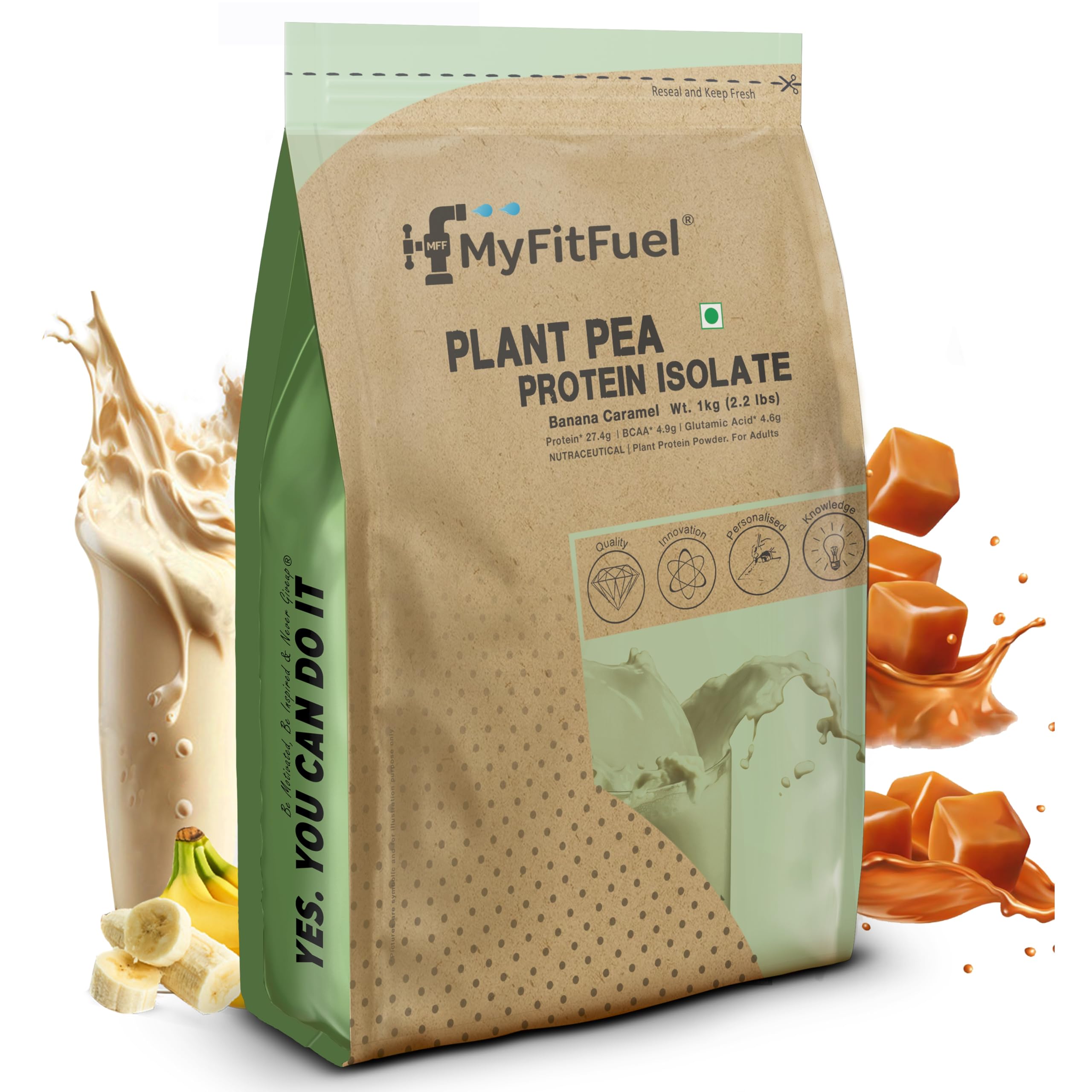 MyFitFuel Clean Plant Pea Protein Isolate (28g Protein, 5g BCAA, 10.8g EAA) |Easy to Digest | Vegan Plant Protein Powder [500g, 14 Servings, (Unflavoured)] — Amazon image 24