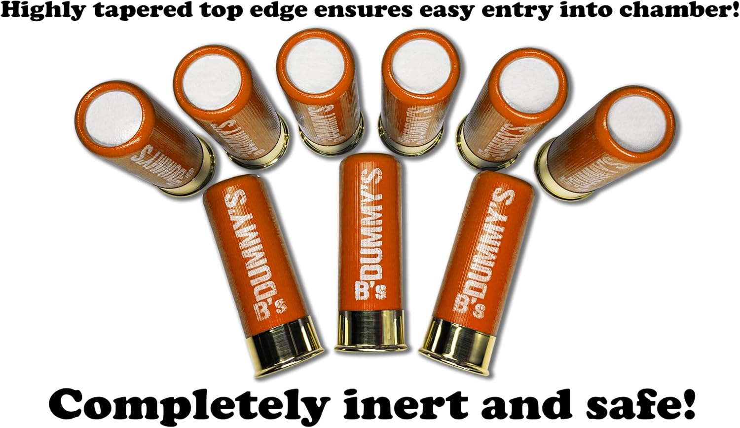 B's Dry Fire Snap Caps ® - Dummy 12 Gauge Training Rounds (Orange 2 ¾”)