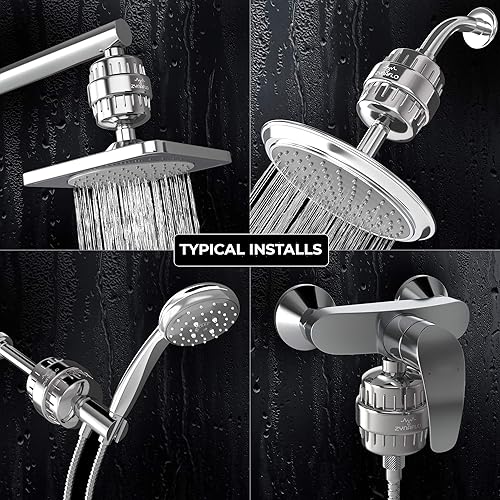 Miniatura 5 de Filtro de ducha de 15 etapas para agua dura, cloro y metales pesados